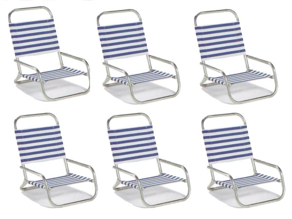 Sun &amp; Sand Beach Chair by Telescope - Set of 6