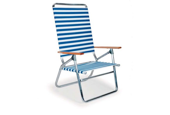 High Boy Folding Beach Chair by Telescope