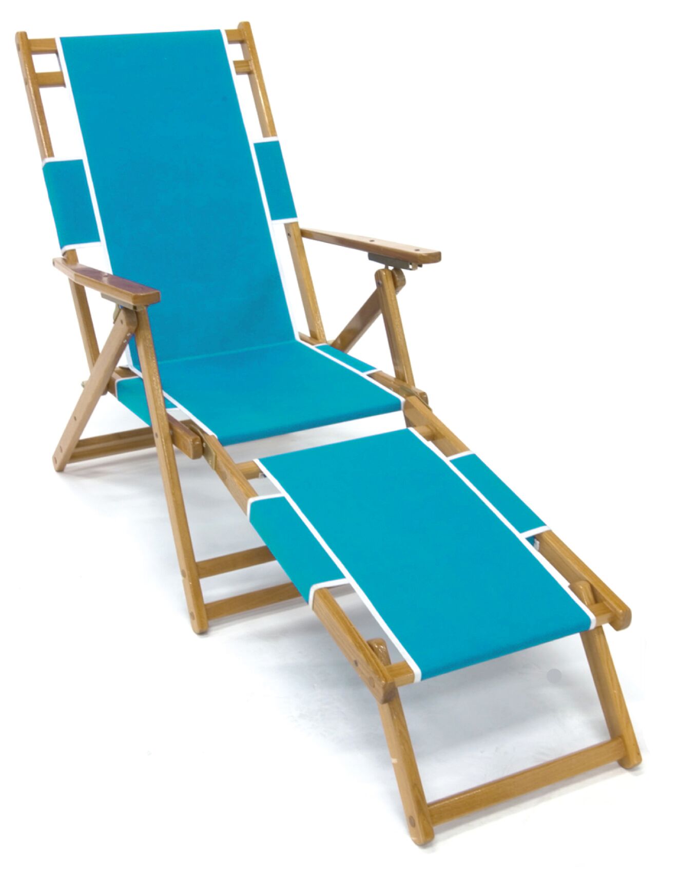 Frankford Oak Beach Chair with Detachable Legrest