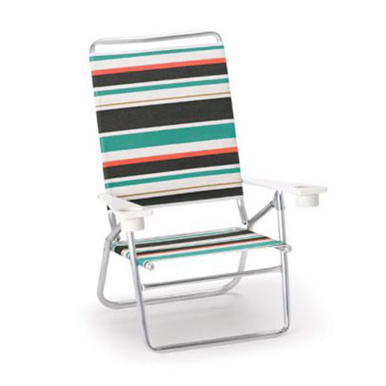 High Boy Beach Chair with MGP Arms and Cupholders by Telescope